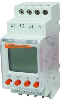 РН 12-3х400/230В (LCD-дисплей, 1нр+1нз-контакты) TDM