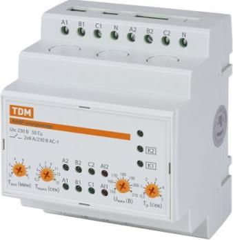 Контроллер автоматического ввода резерва с секционированием КАВРС 3Ф 230В АС на 2 ввода TDM