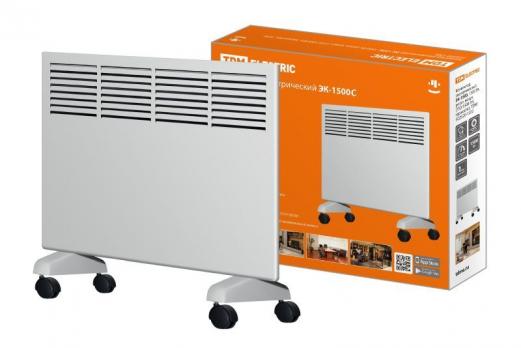 Конвектор электрический ЭК-1500С, 1500 Вт, регул. мощн. (750/1500 Вт), термостат, СТИЧ, TDM
